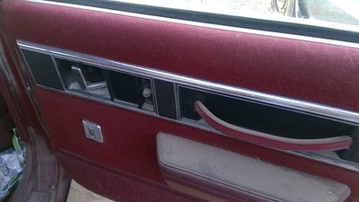 1990 Olds Eighty Eight Passenger Right Rear Inside Door Trim Panel Only Back Red