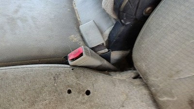 03-05 Ram 2500 Driver Left Front Seat Belt Buckle Receiver Regular Cab Taupe L5