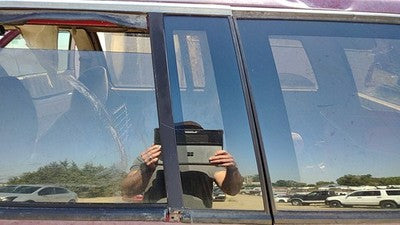 1991-1994 S10 Blazer Driver Left Rear Vent Window Back Door Glass With Frame Oem