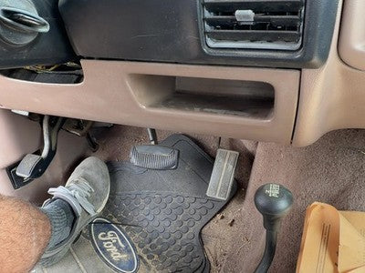1992-1997 Ford F250 Lower Dash Under Column Knee Bolster Trim Panel Oem Brown Rk