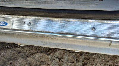 85 Mercury Grand Marquis Driver Left Front Lower Sill Step Chrome Trim Oem Gray