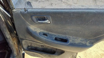 99 00 Honda Accord Passenger Right Rear Door Trim Panel With Switches Back Gray