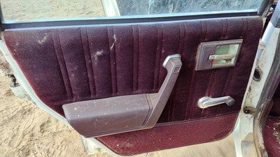 1987 Olds Ciera Driver Left Rear Door Trim Panel With Switches Back Red