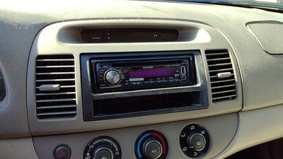 2002-2006 Toyota Camry Trim Bezel Around Radio Surround Dash Panel Oem Taupe 43