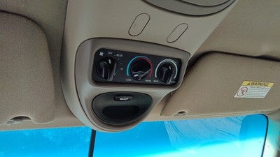 00-02 Expedition Center Overhead Console Oem Dome Light Map Lamp Cubby Tan Fh