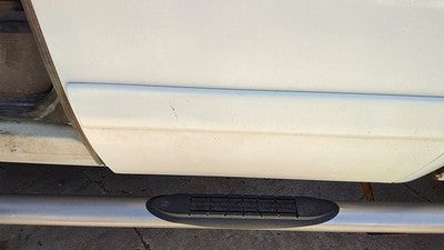 07-08 Silverado 2500 Driver Left Rear Moulding From Door Back Trim White 50U