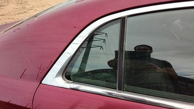 08-12 Chevy Malibu Passenger Right Rear Vent Window Back Door Glass With Frame