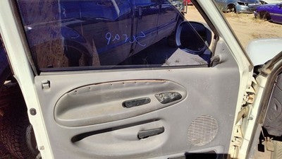 98-01 Ram 1500 Driver Left Front Door Trim Panel With Master Switch Gray Pl69laz