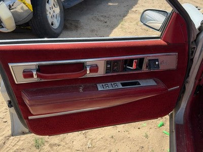 1986 Olds 88 Driver Left Front Door Trim Panel With Master Switch Red