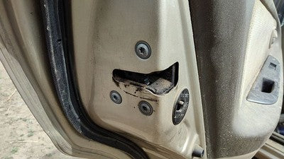 2000-2003 Nissan Maxima Driver Left Rear Door Latch With Rods/Cables Oem Back
