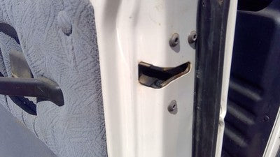 92-14 Van E150 Passenger Right Rear Door Latch With Rods/Cables Assembly Back