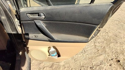 2010 11 Mazda 3 Passenger Right Rear Door Trim Panel With Switches Bt2 Dune Tan