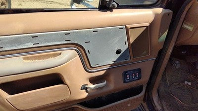1988 Ford F150 Driver Left Front Inside Door Trim Panel With Master Switch Tan