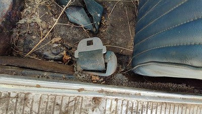 1964 Ford Thunderbird Coupe Driver Left Front Seat Belt Retractor Oem Blue