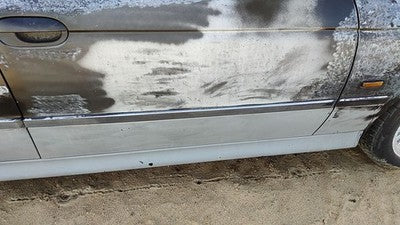 1997-1999 Bmw 540I Passenger Right Front Moulding From Door Oem Trim Strip Black