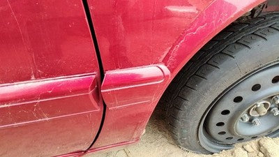 95-02 Eldorado Passenger Right Moulding From Fender Trim Strip Crimson Red 86U