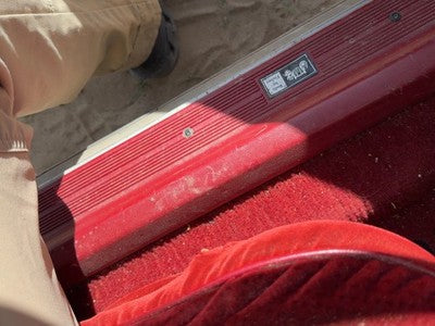 1986 Olds 88 Driver Left Lower Sill Step Moulding Trim Panel Oem Red