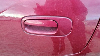 06-10 Dodge Charger Driver Left Rear Outside Door Handle Back Prh Inferno Red