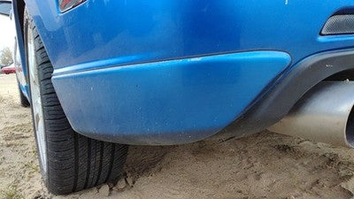 2005 Mazda 3 Driver Left Rear Corner Moulding On Rear Bumper 27B Winning Blue