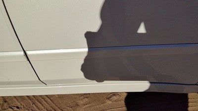 07-12 Altima Driver Left Rear Moulding From Door Back Trim Strip White Qx3