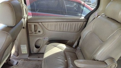 04-05 Sienna Passenger Right Rear Door Trim Panel With Switches Back Fawn 41