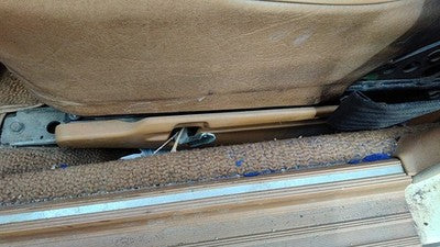 1980 Mercedes 300Td Driver Left Side Seat Trim Panel Oem Brown