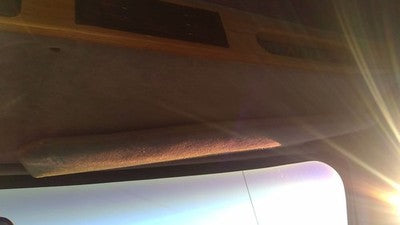 1989 Chevy G20 Van Passenger Right Sun Visor Oem Blue
