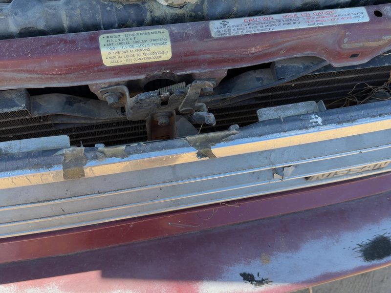 1985-1988 Nissan Maxima Radiator Support