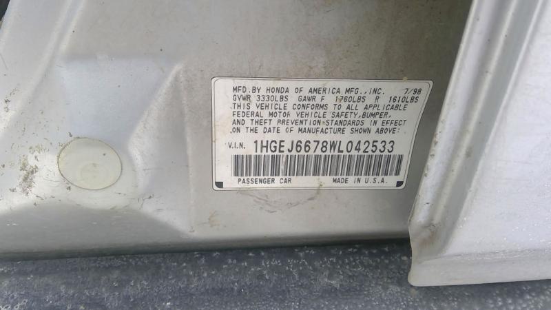 1996-2000 Honda Civic (see Also Delsol & Crx) Crossmember/Cradle/Undercarria