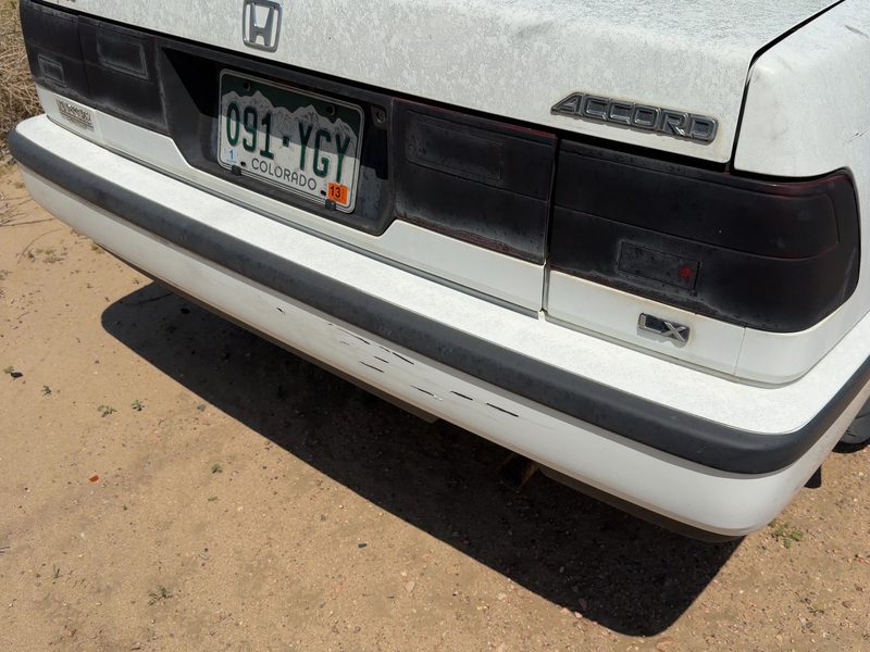 1988-1989 Honda Accord Rear Bumper Assembly