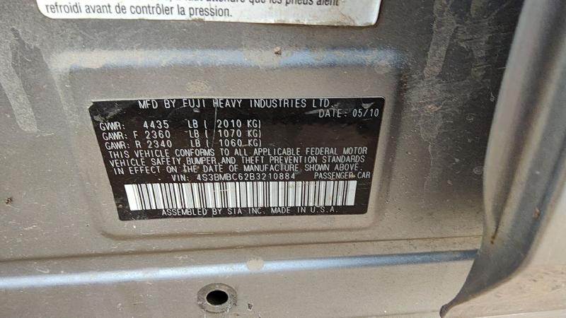 2011 Subaru Legacy/ Outback Vehicle Unit Complt.