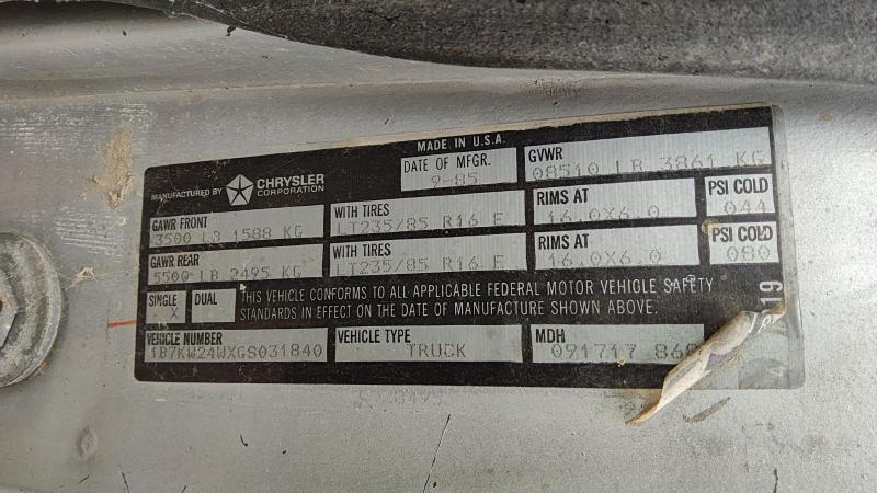 1976-1993 Dodge Pickup 250 Series Axle Shaft LH