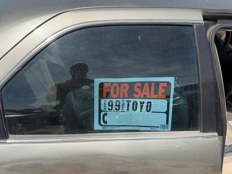 1997-2001 Toyota Camry Rear Door Glass/Window RH