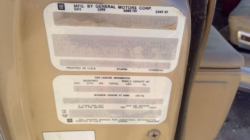 1980-1985 Oldsmobile Eighty-eight (80 & Up) Quarter Panel RH