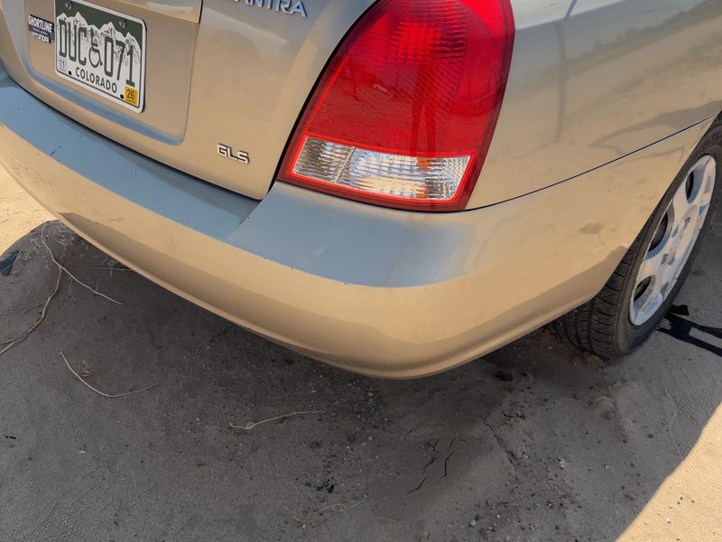 2001-2003 Hyundai Elantra Rear Bumper Assembly