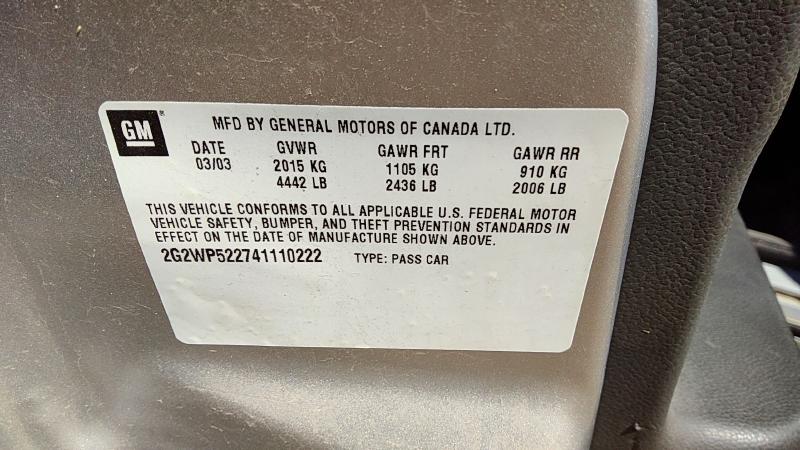 2004 Grand Prix Vehicle Unit Complt.