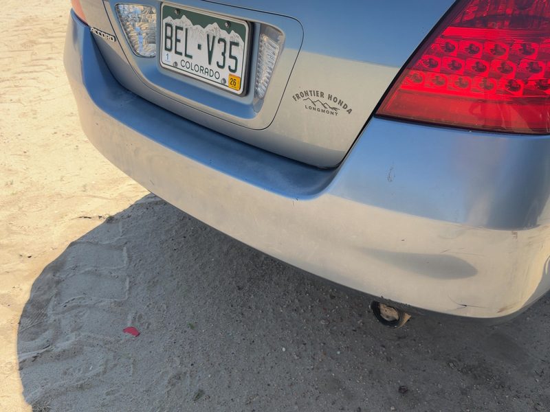 2006-2007 Honda Accord Rear Bumper Assembly