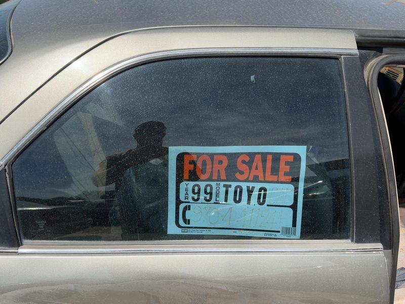 1997-2001 Toyota Camry Rear Door Glass/Window RH