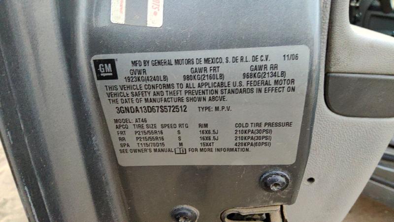 2007 Chevrolet Hhr Vehicle Unit Complt.