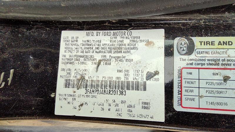 2010 Ford Fusion Vehicle Unit Complt.