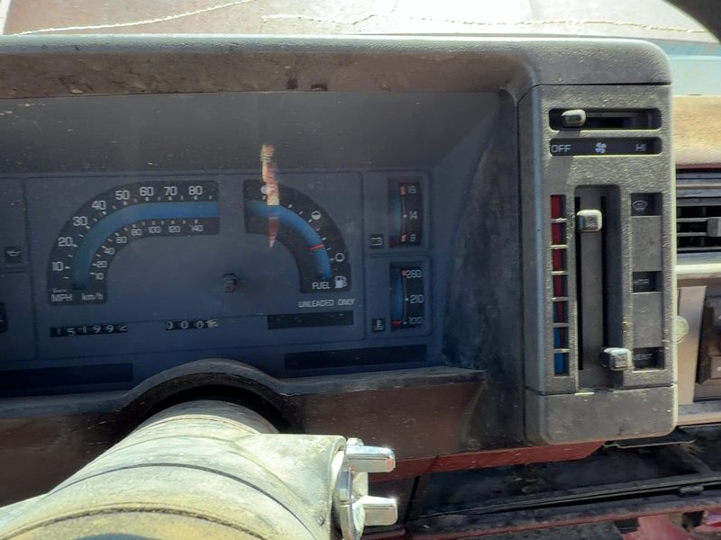 1986-1994 S10/s15/sonoma Pickup Dash Panel