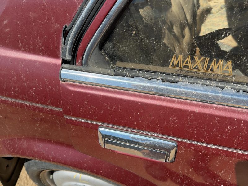 1987 Nissan Maxima Rear Door Moulding RH