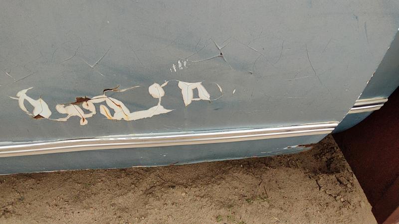 1973 Chevrolet Pickup 10 Series Front Door Moulding LH
