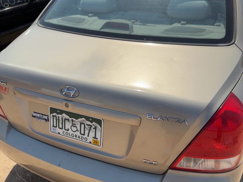 2001-2003 Hyundai Elantra Trunk/Decklid/Hatch/Tailgate