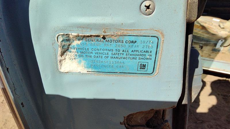 1975 Cutlass (also See Calais 85-88) Vehicle Unit Complt.
