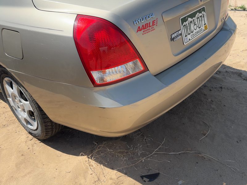 2001-2003 Hyundai Elantra Rear Bumper Assembly