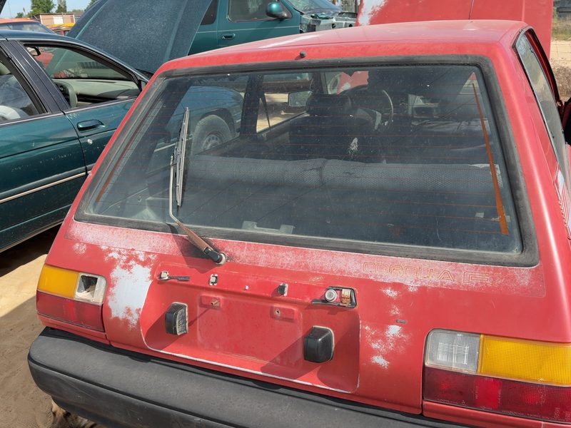 1987-1988 Toyota FX (includes Fx16) Trunk/Decklid/Hatch/Tailgate