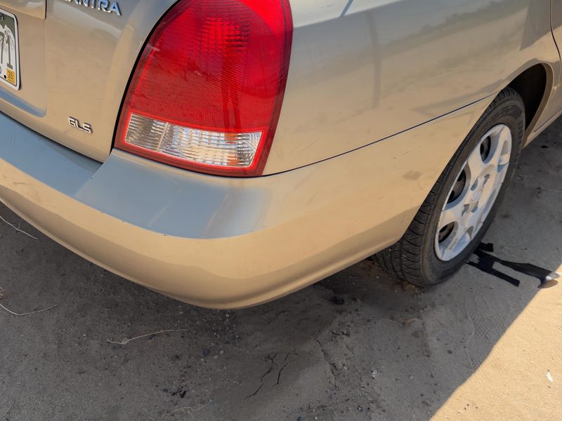 2001-2003 Hyundai Elantra Rear Bumper Assembly
