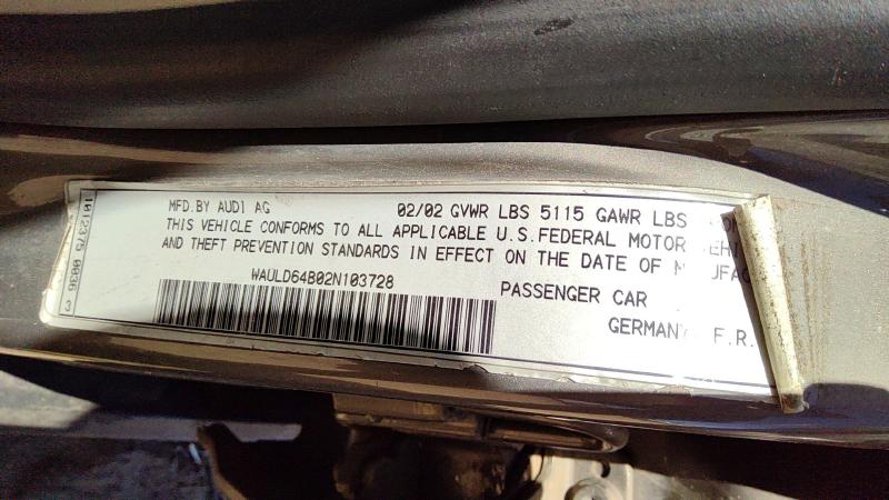 2001-2005 Audi A6 Lower Control Arm Rr LH