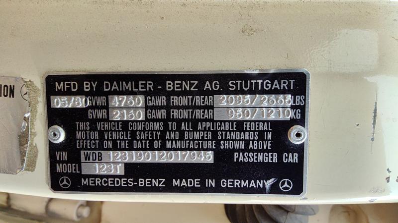 1972-1991 Mercedes 300d Lower Control Arm Rr LH